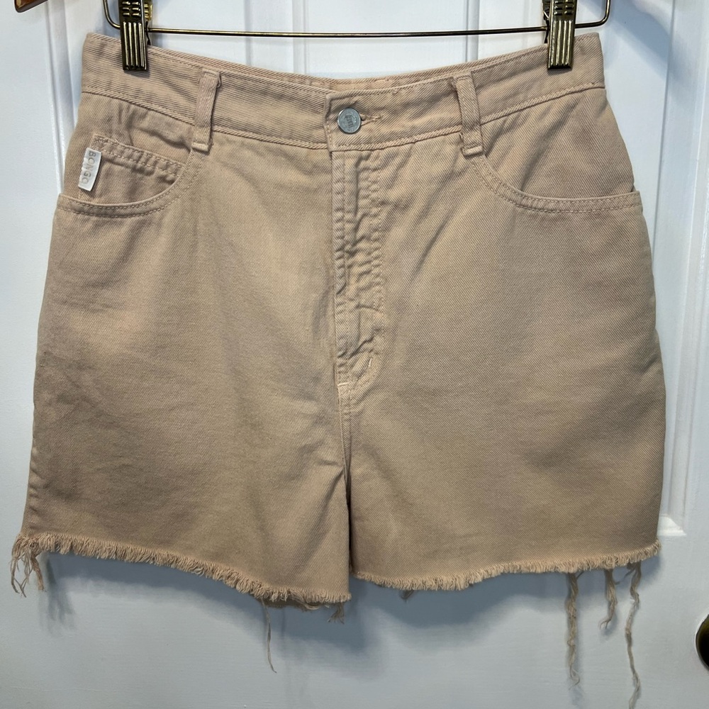 Vintage 90s BONGO Tan Jean Shorts for Women